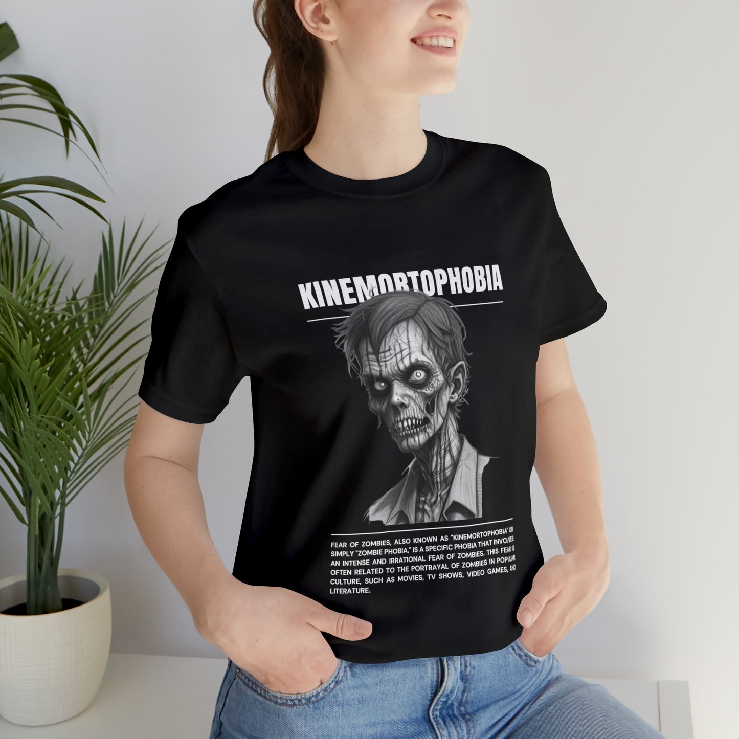 Kinemortophobia Fear of Zombies Halloween Tee