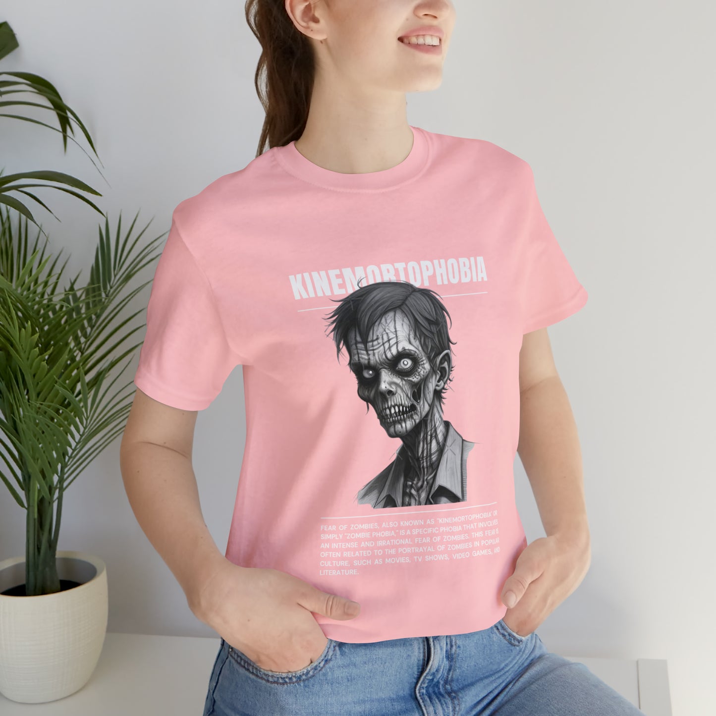 Kinemortophobia Fear of Zombies Halloween Tee