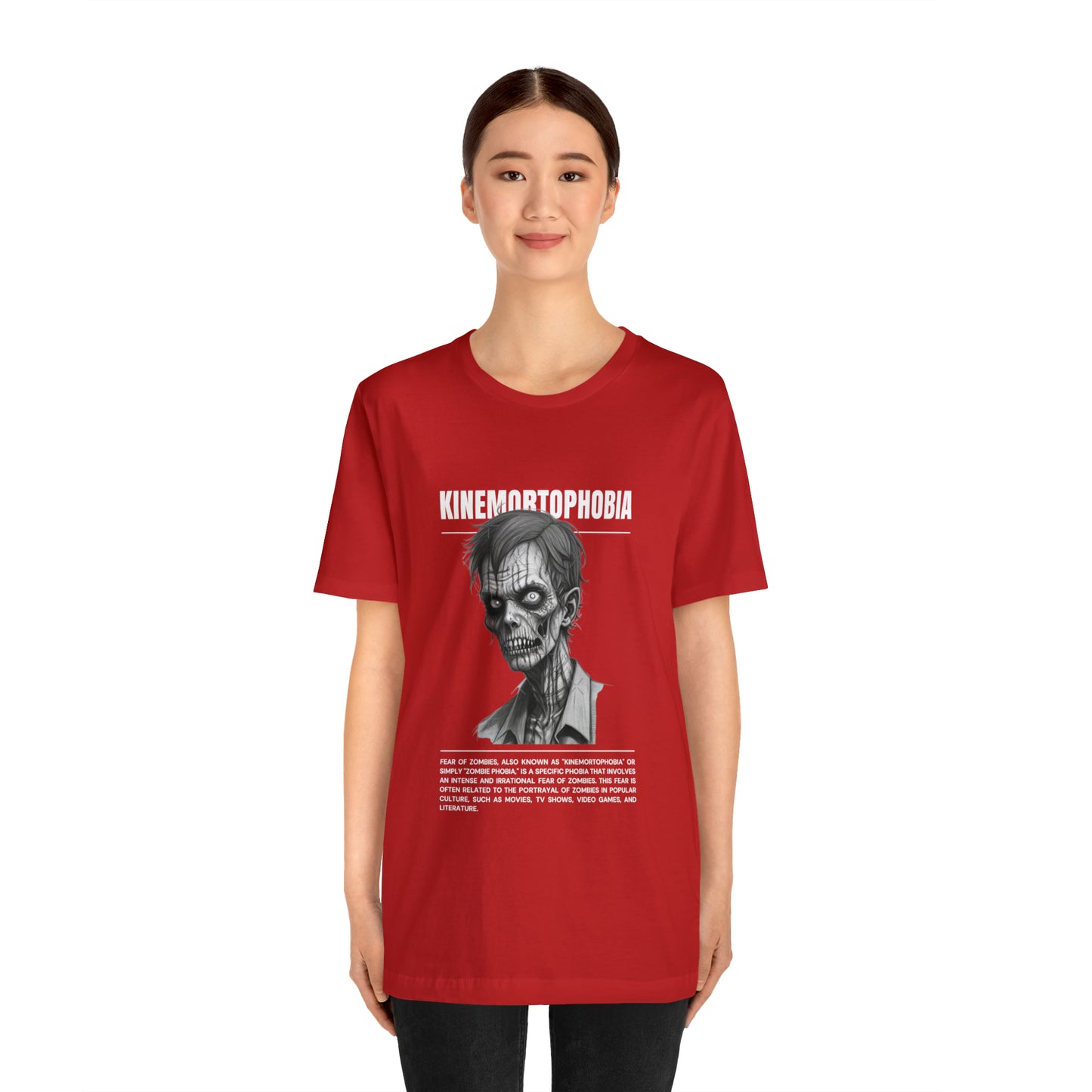 Kinemortophobia Fear of Zombies Halloween Tee