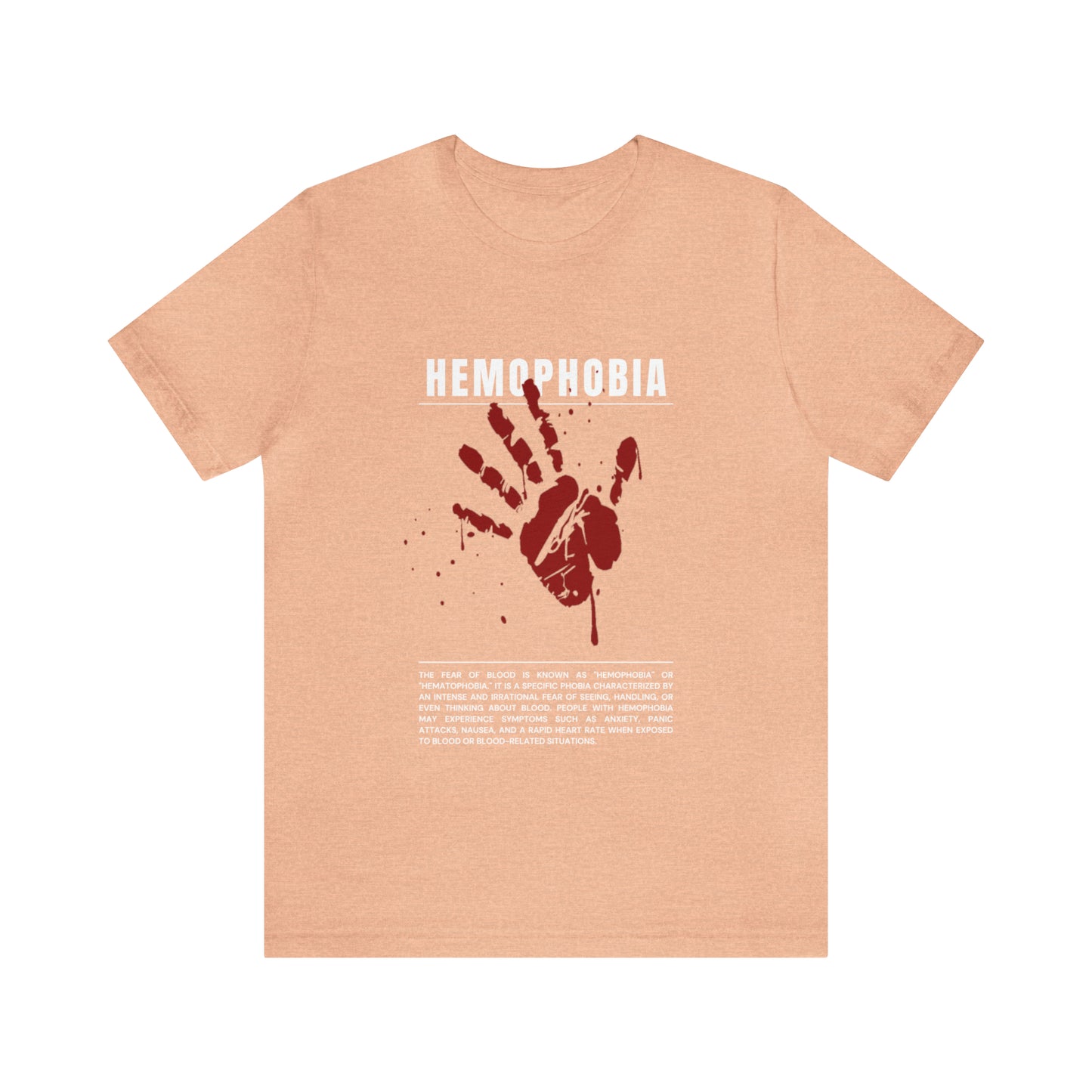 Hemophobia Fear of Blood Halloween Tee