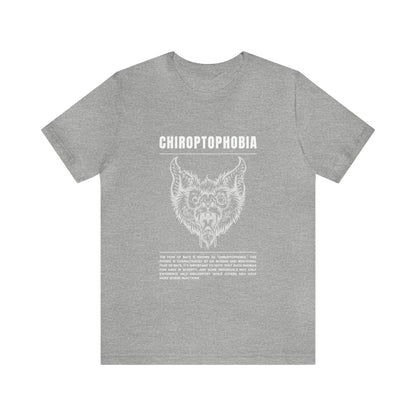 Chiroptophobia Fear of Bats Tee