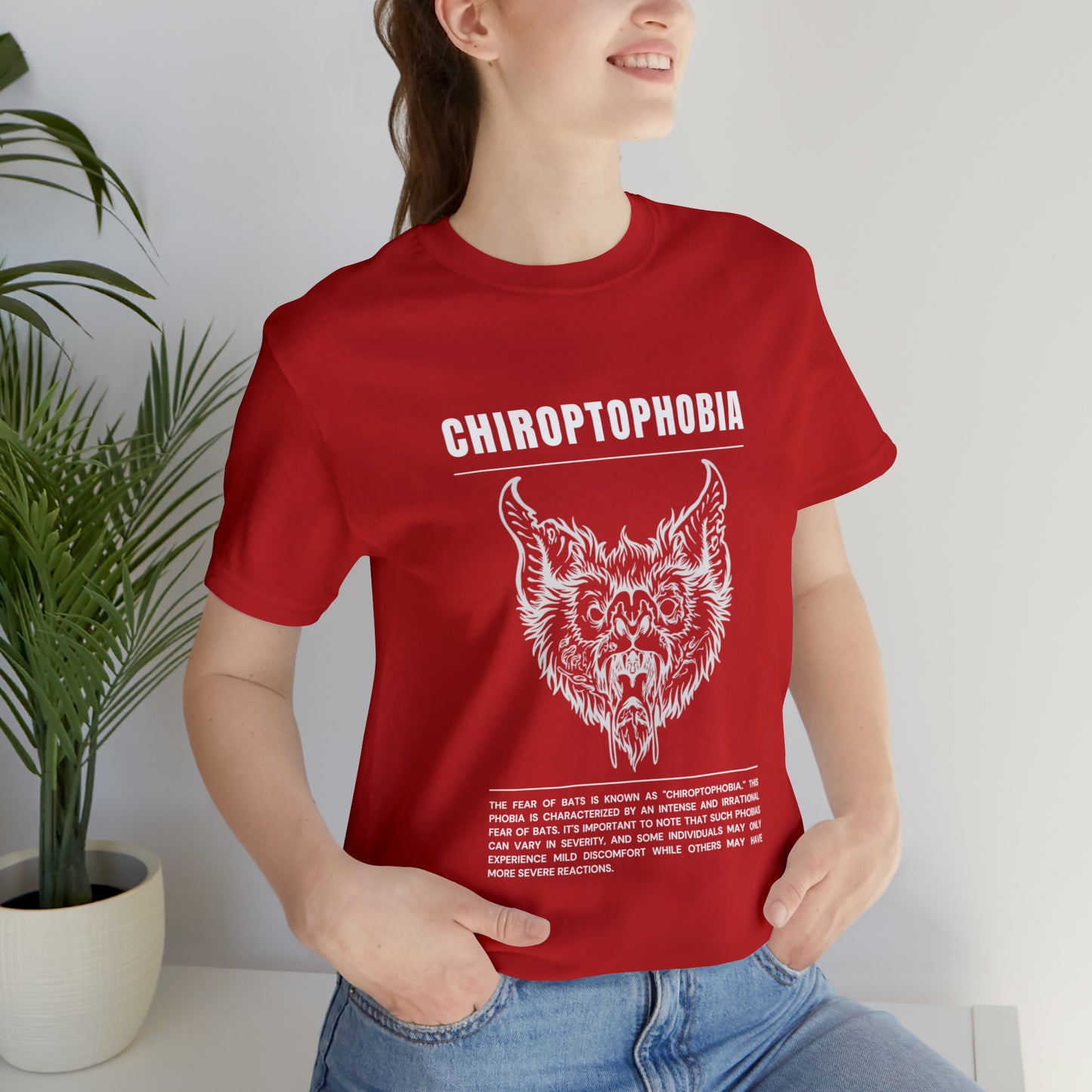 Chiroptophobia Fear of Bats Tee