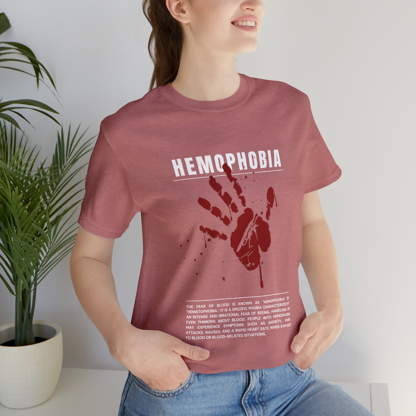 Hemophobia Fear of Blood Halloween Tee