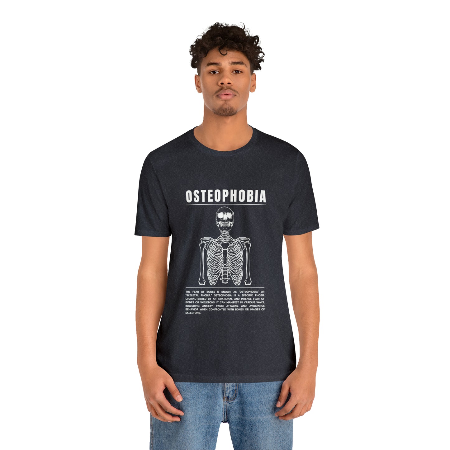 Osteophobia Fear of Bones Tee