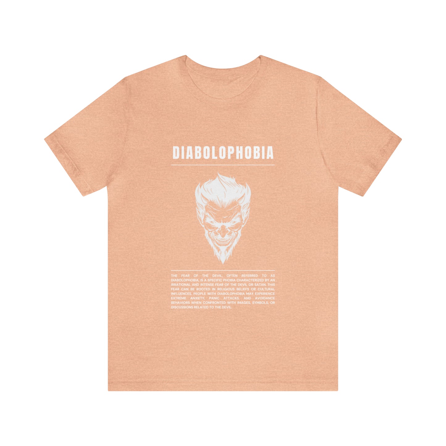 Diabolophobia Fear of The Devil Halloween Tee