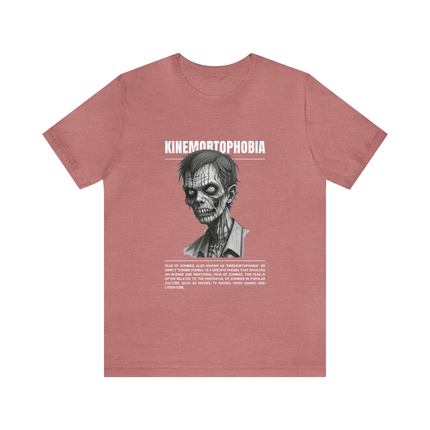 Kinemortophobia Fear of Zombies Halloween Tee