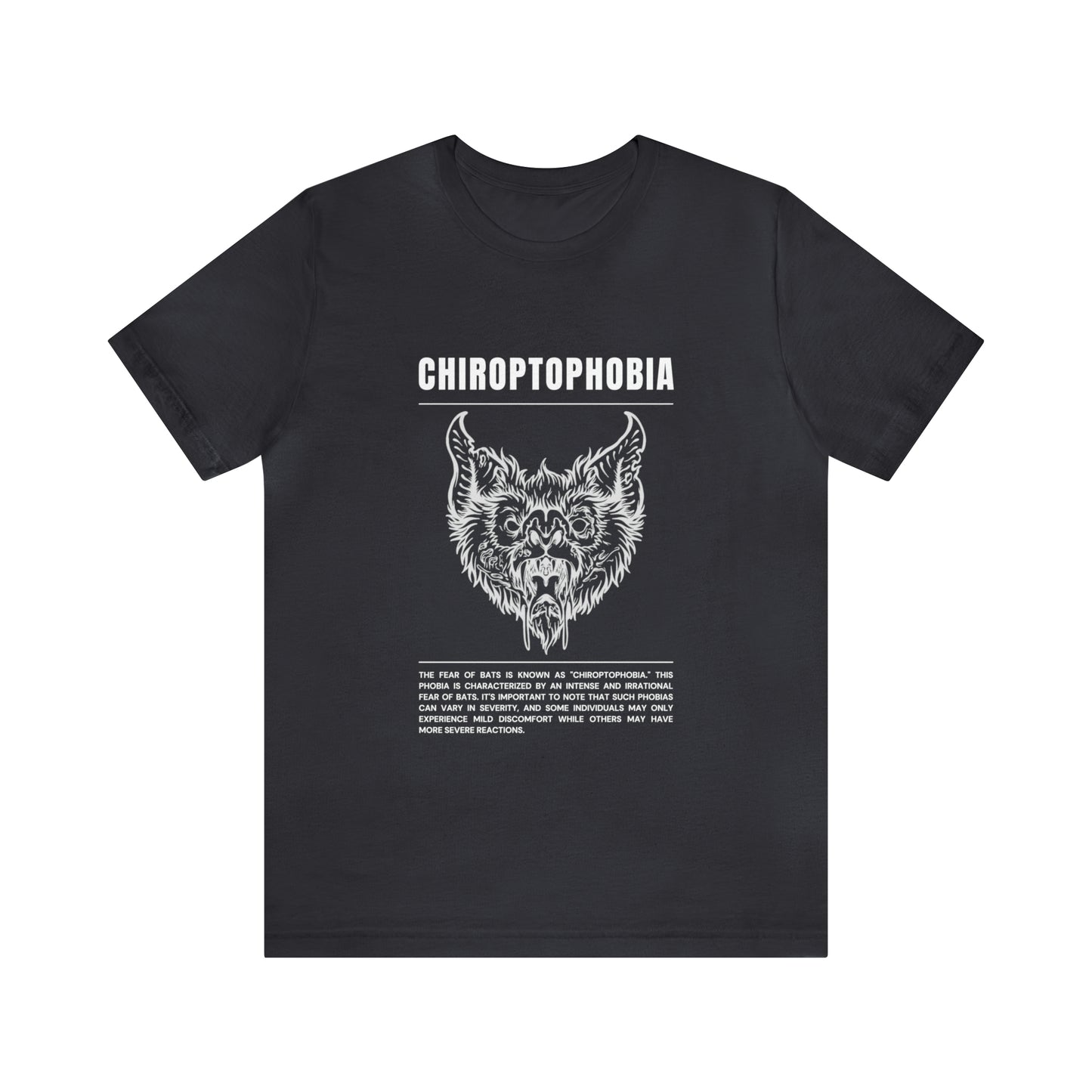 Chiroptophobia Fear of Bats Tee