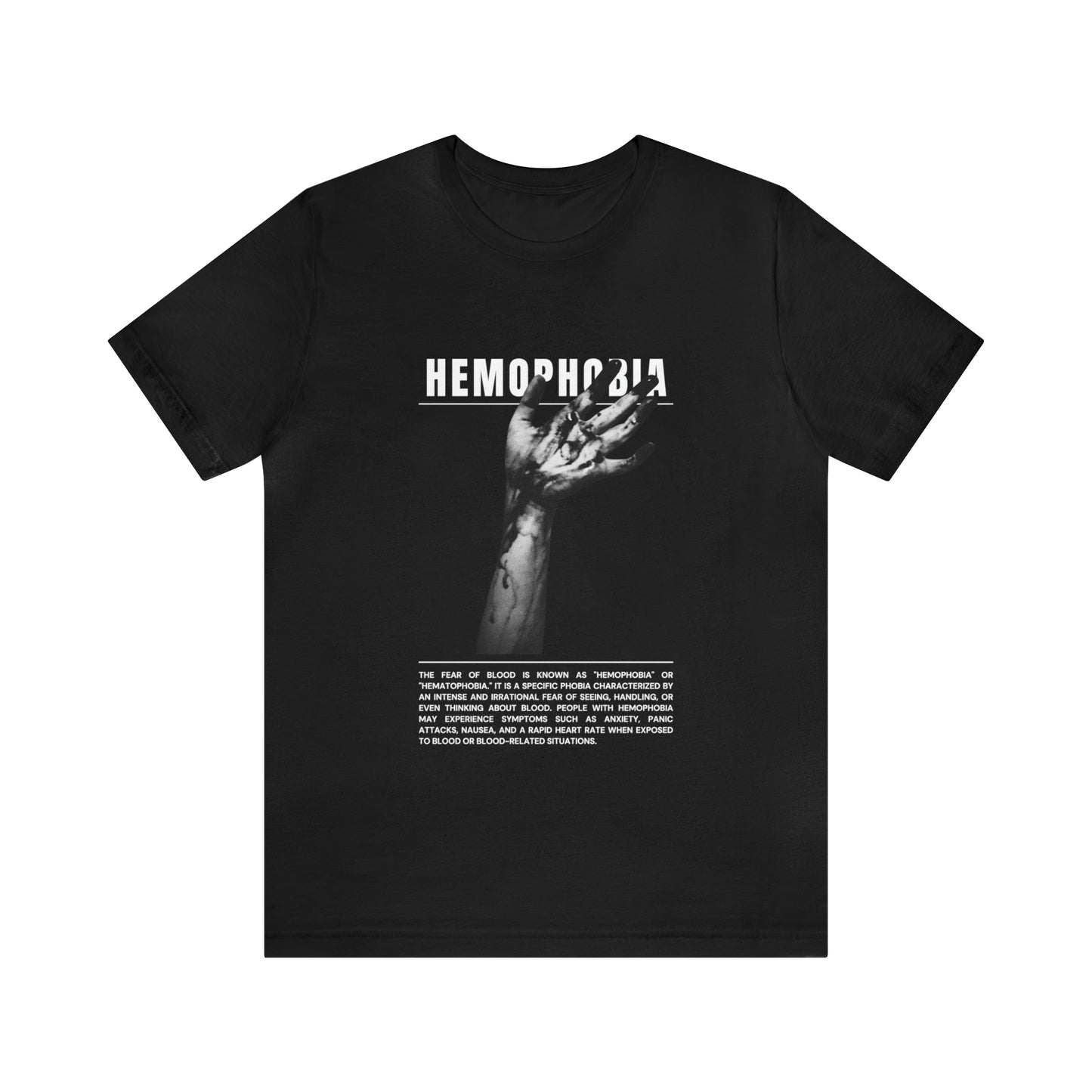 Hemophobia Fear of Blood Halloween Tee