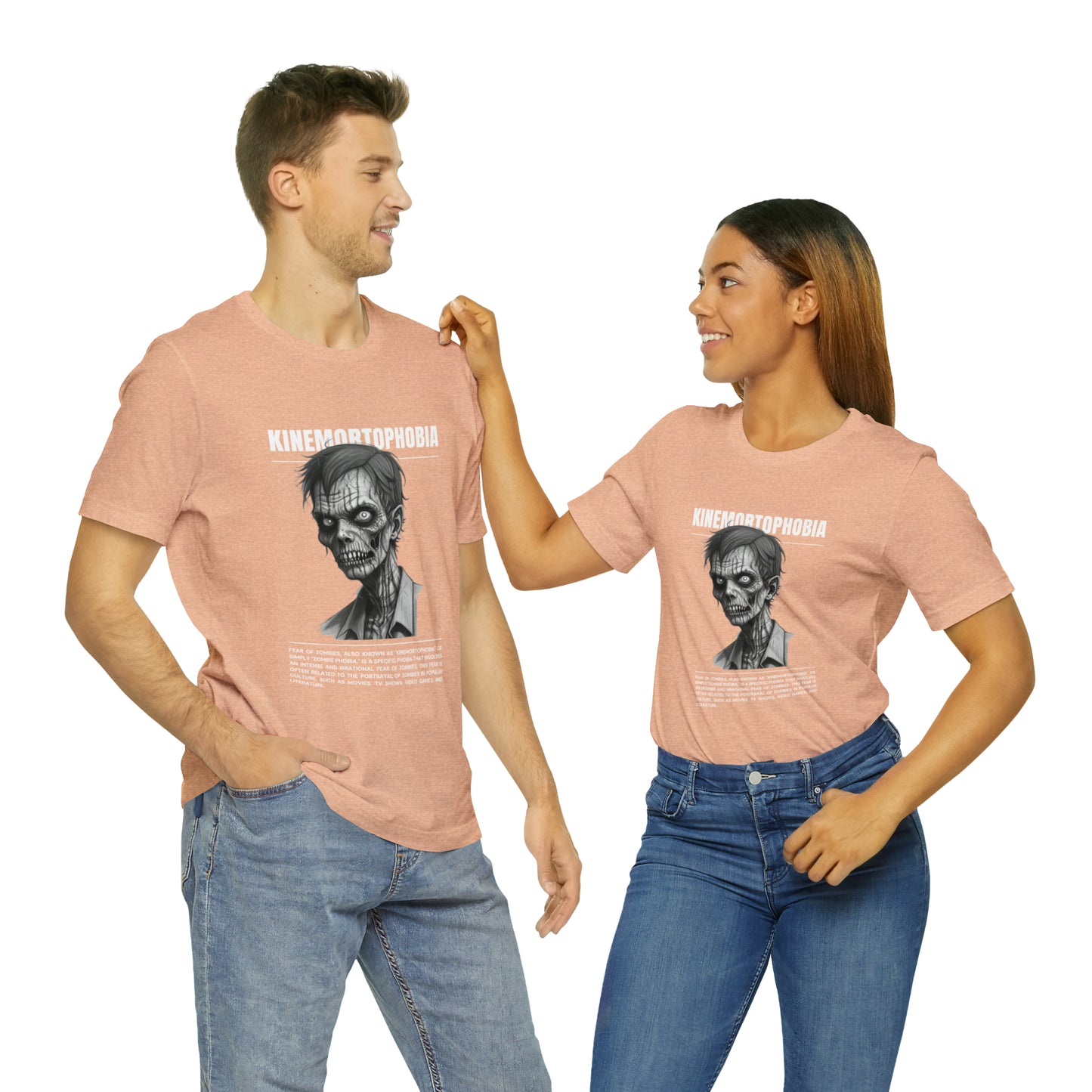 Kinemortophobia Fear of Zombies Halloween Tee