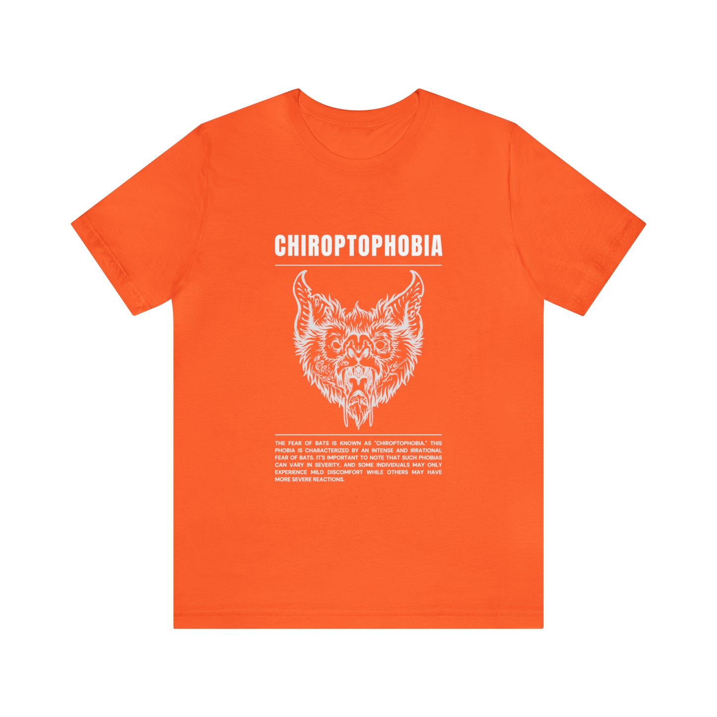 Chiroptophobia Fear of Bats Tee