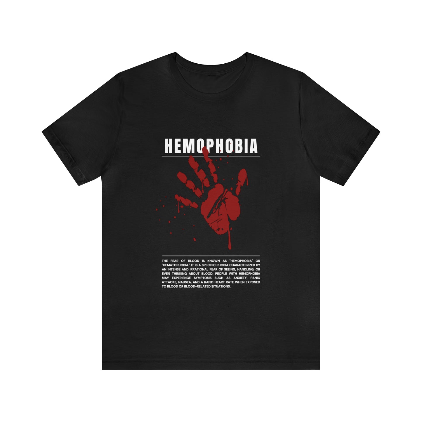 Hemophobia Fear of Blood Halloween Tee