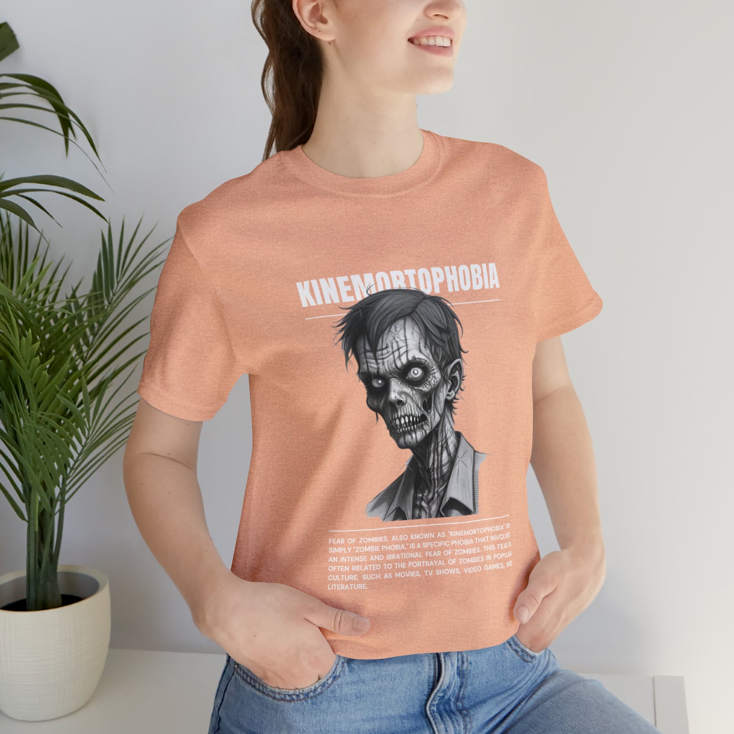 Kinemortophobia Fear of Zombies Halloween Tee