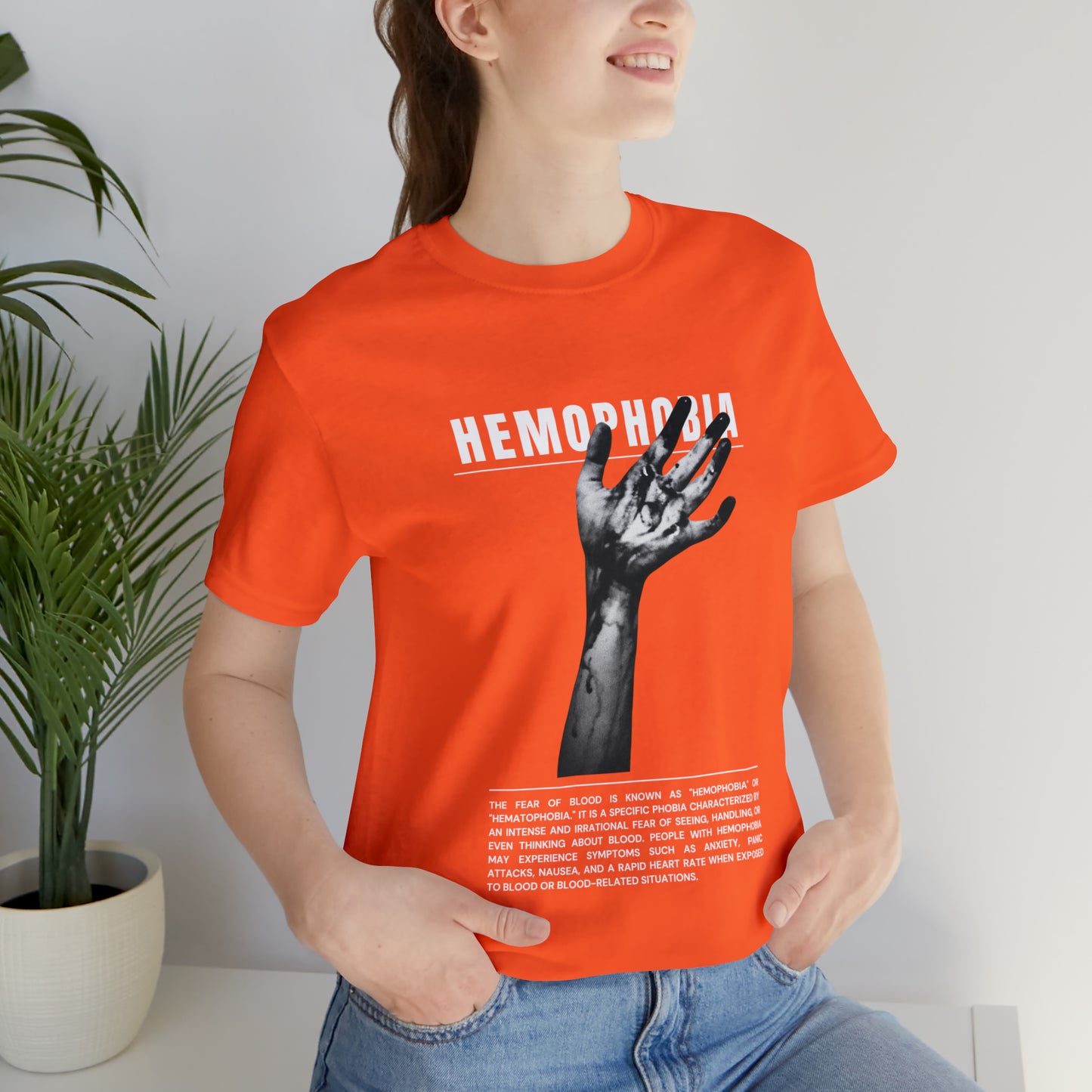 Hemophobia Fear of Blood Halloween Tee