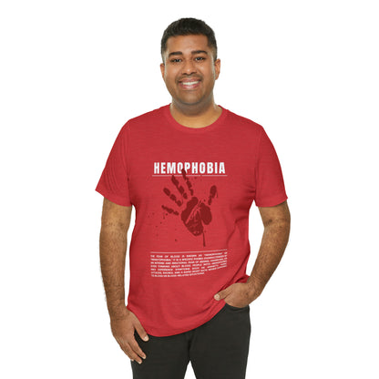 Hemophobia Fear of Blood Halloween Tee