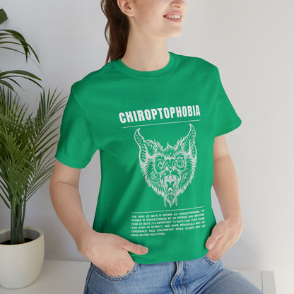 Chiroptophobia Fear of Bats Tee