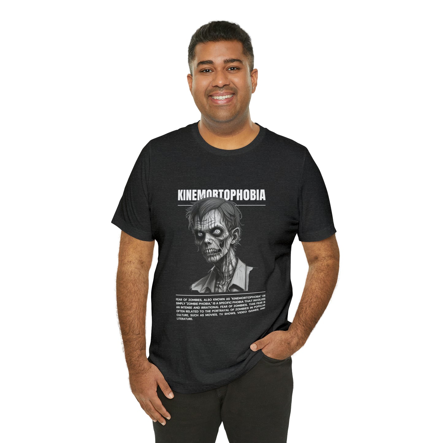 Kinemortophobia Fear of Zombies Halloween Tee