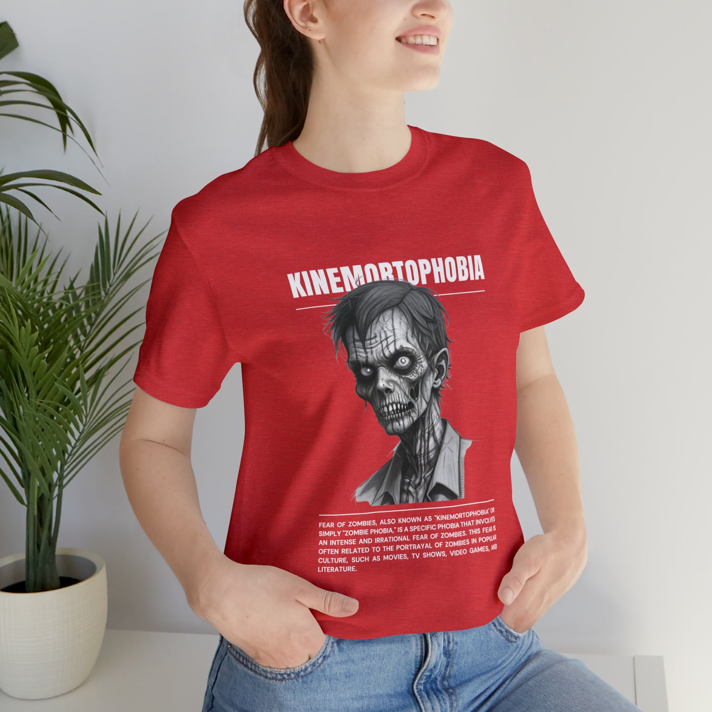 Kinemortophobia Fear of Zombies Halloween Tee