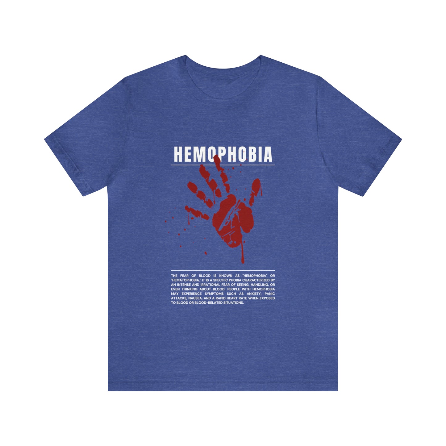 Hemophobia Fear of Blood Halloween Tee