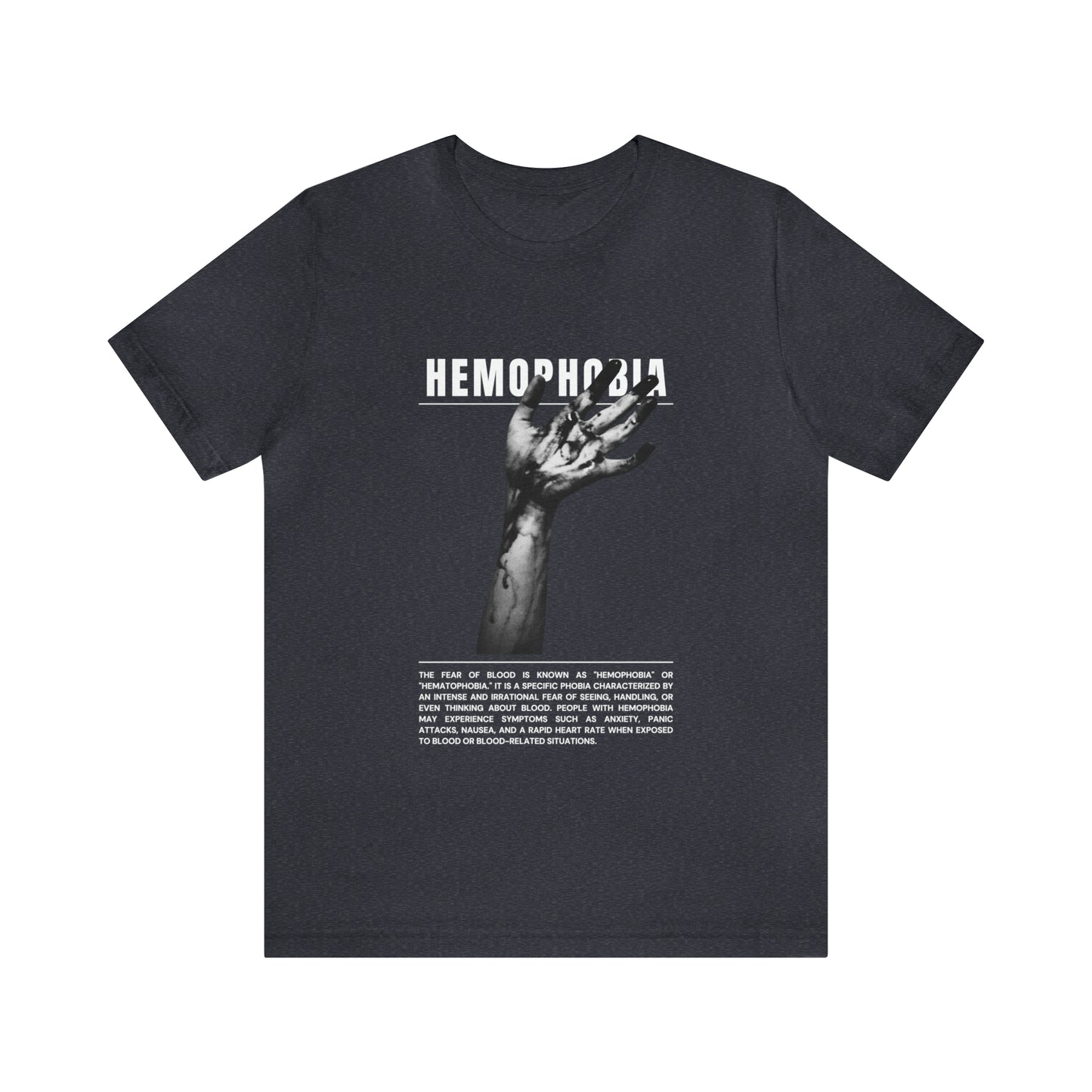 Hemophobia Fear of Blood Halloween Tee