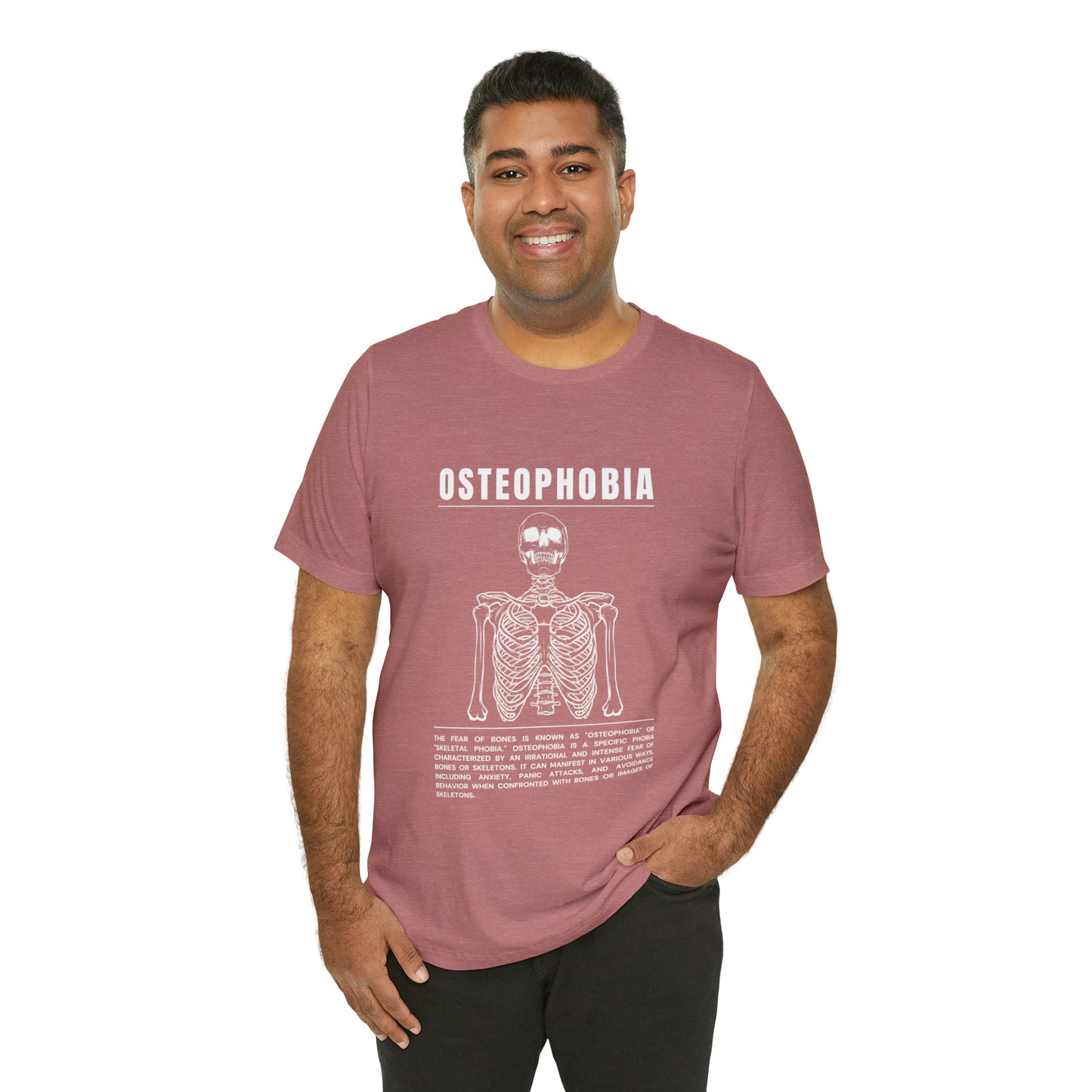 Osteophobia Fear of Bones Tee