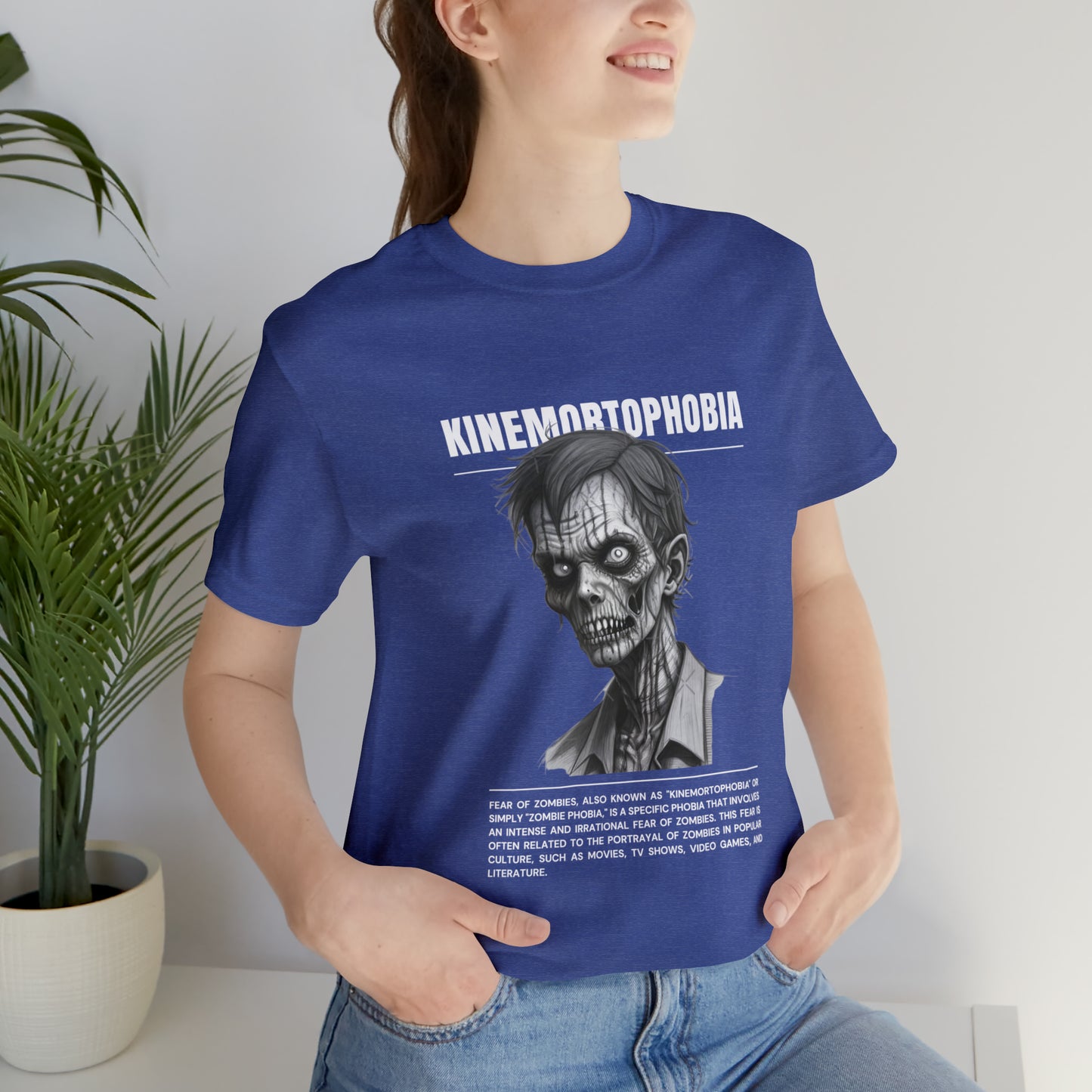 Kinemortophobia Fear of Zombies Halloween Tee