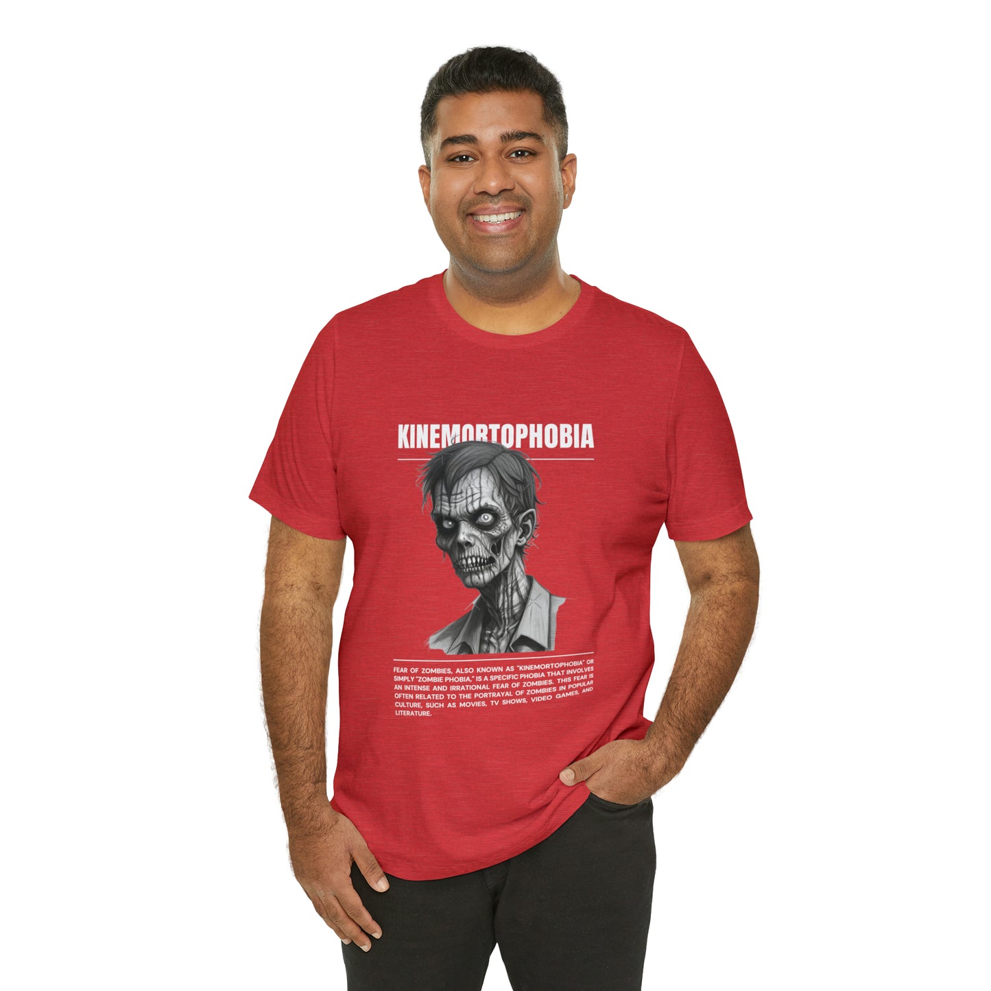 Kinemortophobia Fear of Zombies Halloween Tee