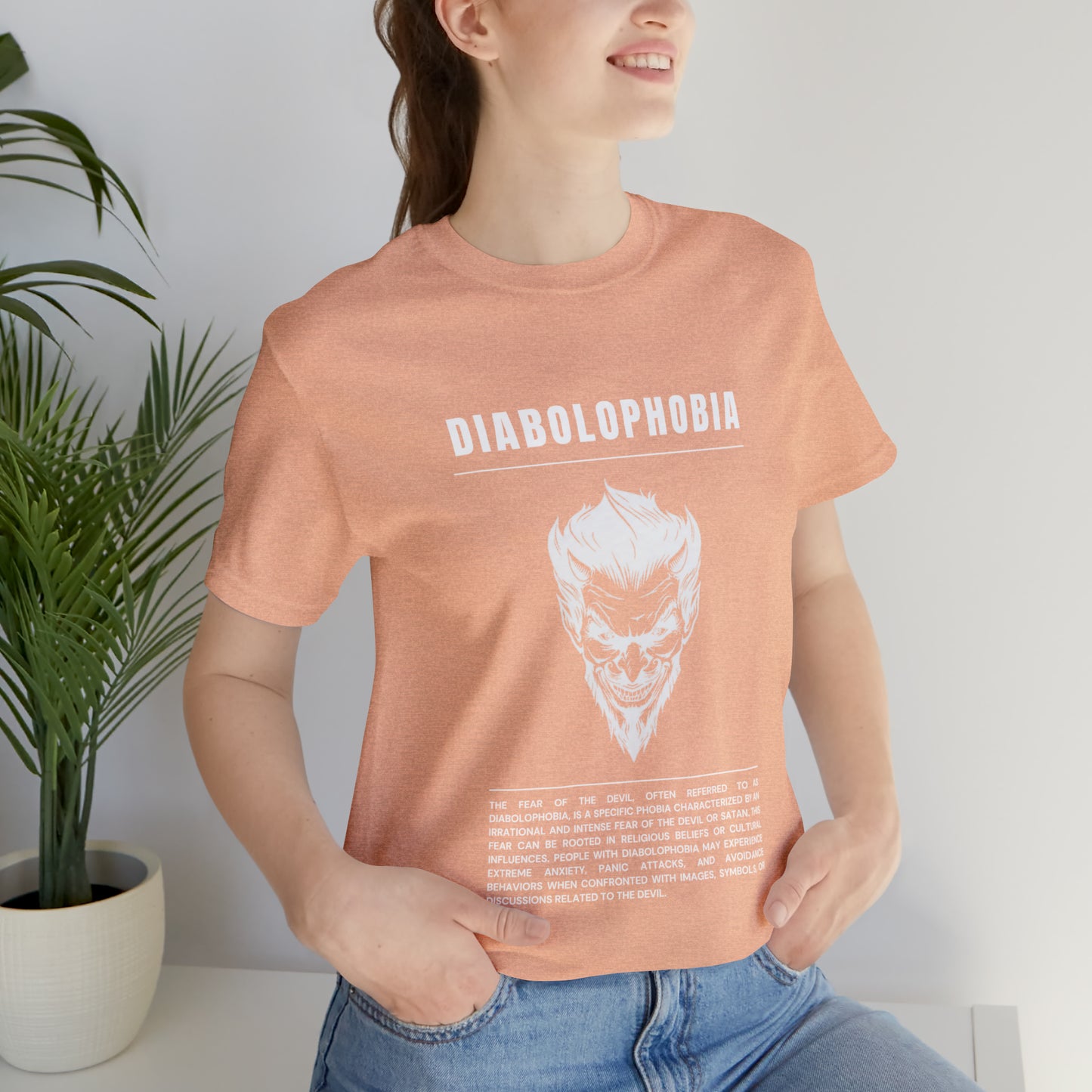 Diabolophobia Fear of The Devil Halloween Tee