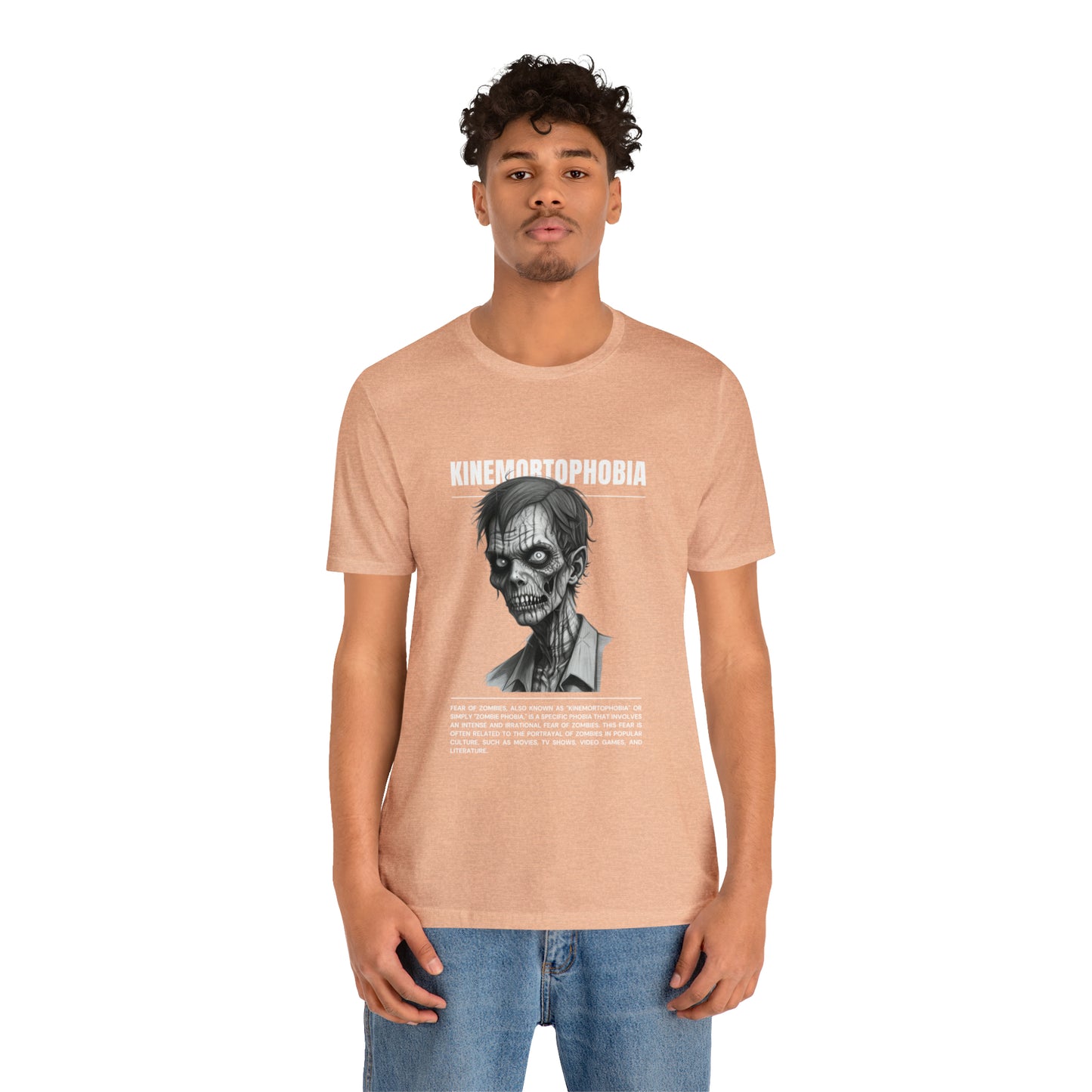 Kinemortophobia Fear of Zombies Halloween Tee