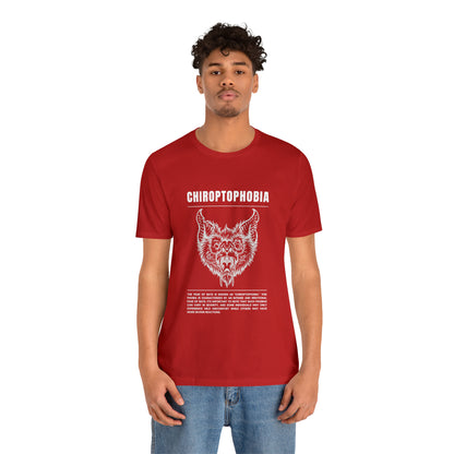 Chiroptophobia Fear of Bats Tee