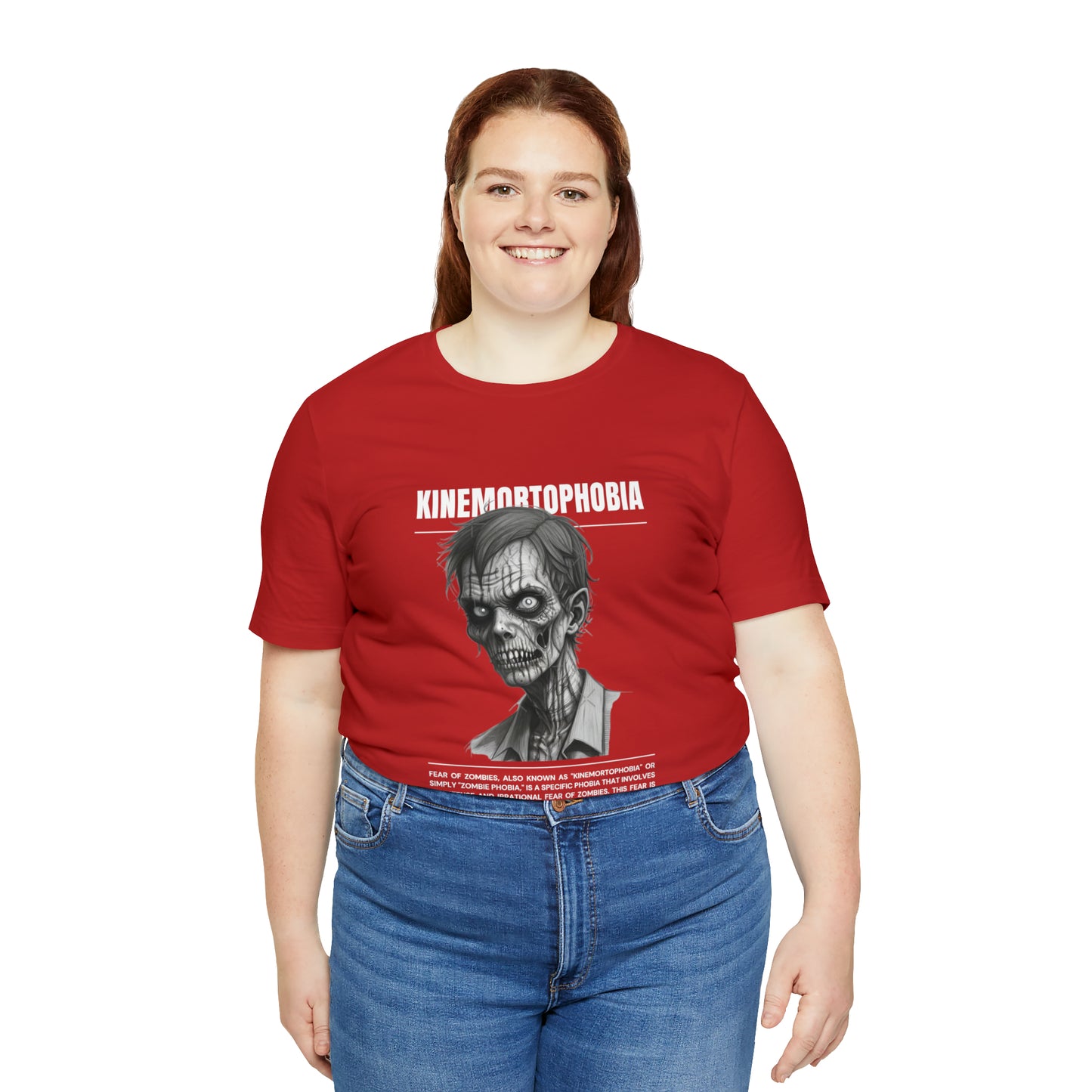 Kinemortophobia Fear of Zombies Halloween Tee