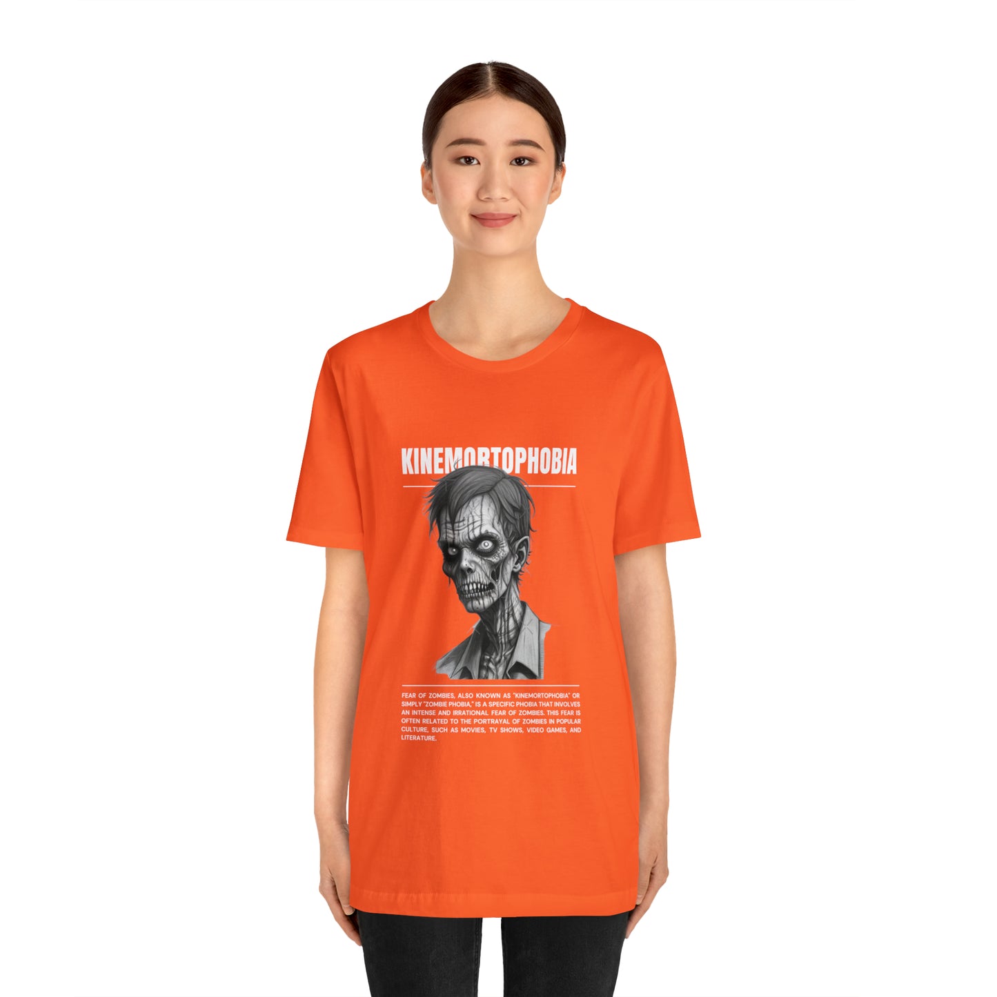 Kinemortophobia Fear of Zombies Halloween Tee