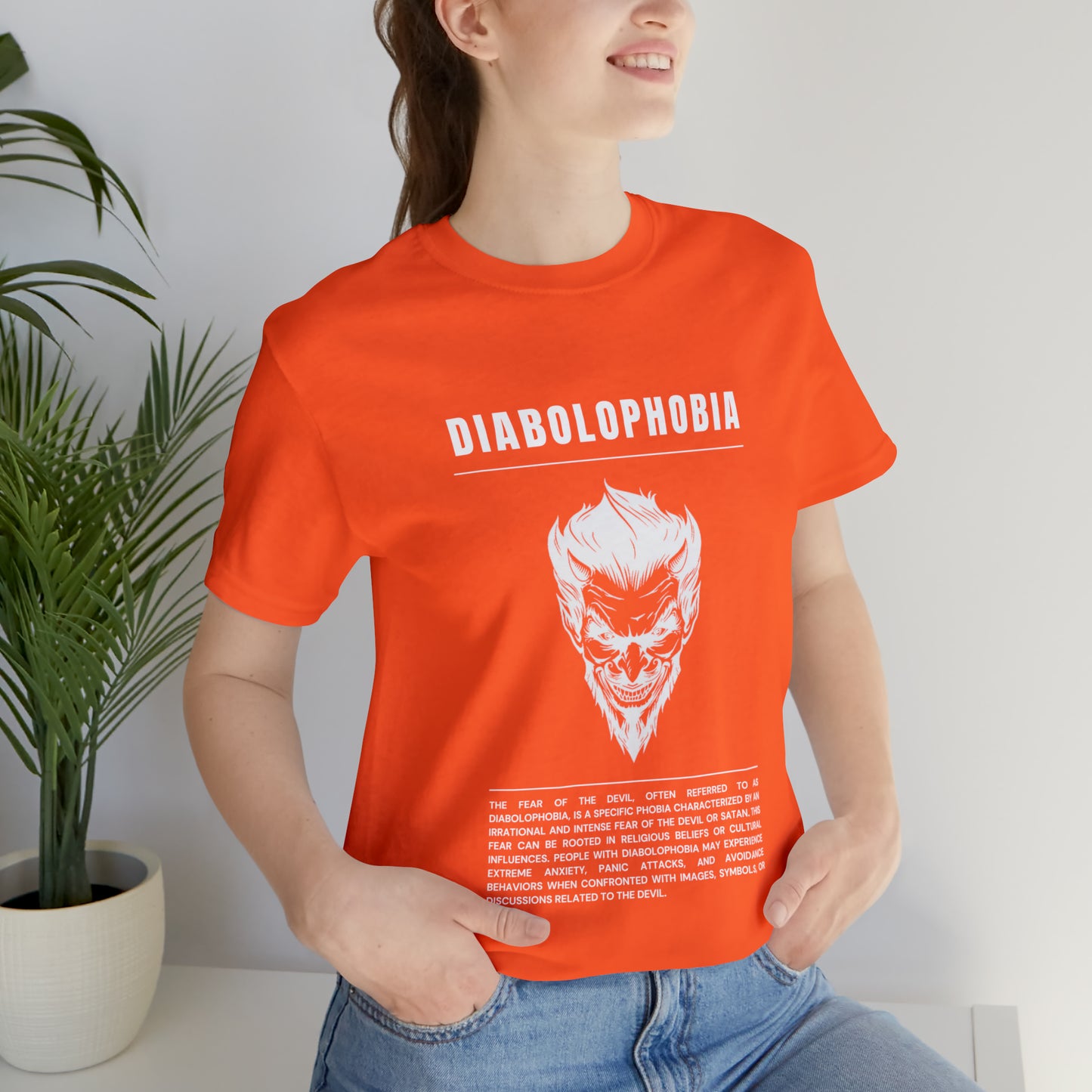 Diabolophobia Fear of The Devil Halloween Tee