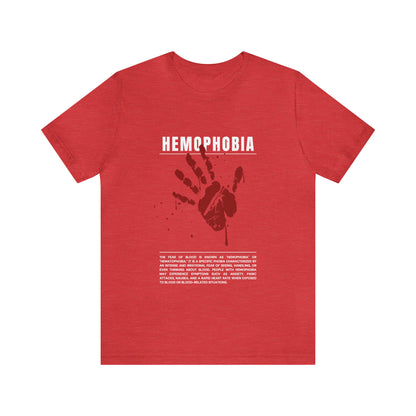 Hemophobia Fear of Blood Halloween Tee