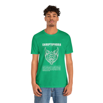 Chiroptophobia Fear of Bats Tee