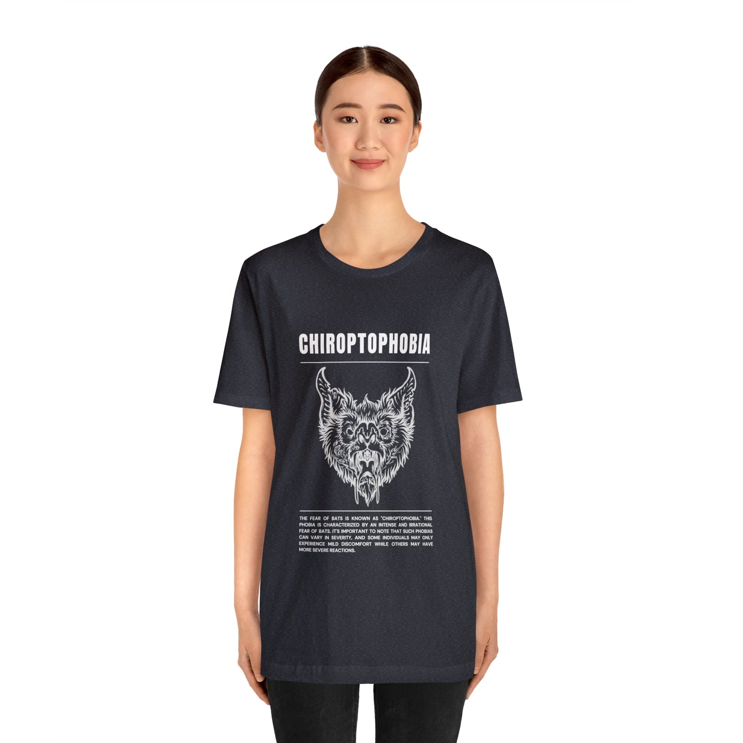 Chiroptophobia Fear of Bats Tee