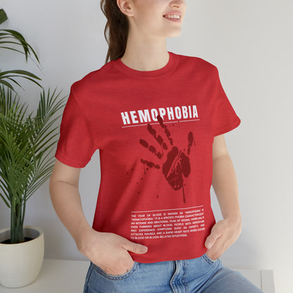 Hemophobia Fear of Blood Halloween Tee