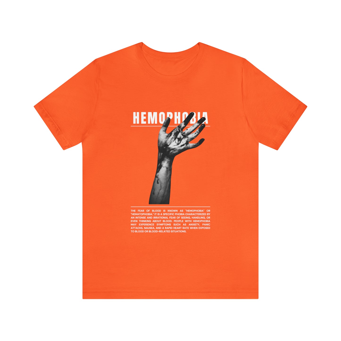 Hemophobia Fear of Blood Halloween Tee