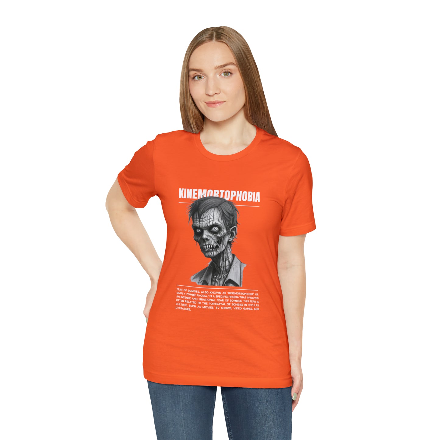 Kinemortophobia Fear of Zombies Halloween Tee