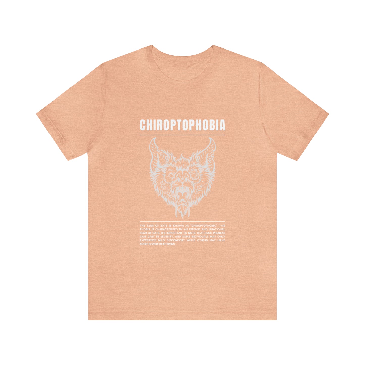 Chiroptophobia Fear of Bats Tee