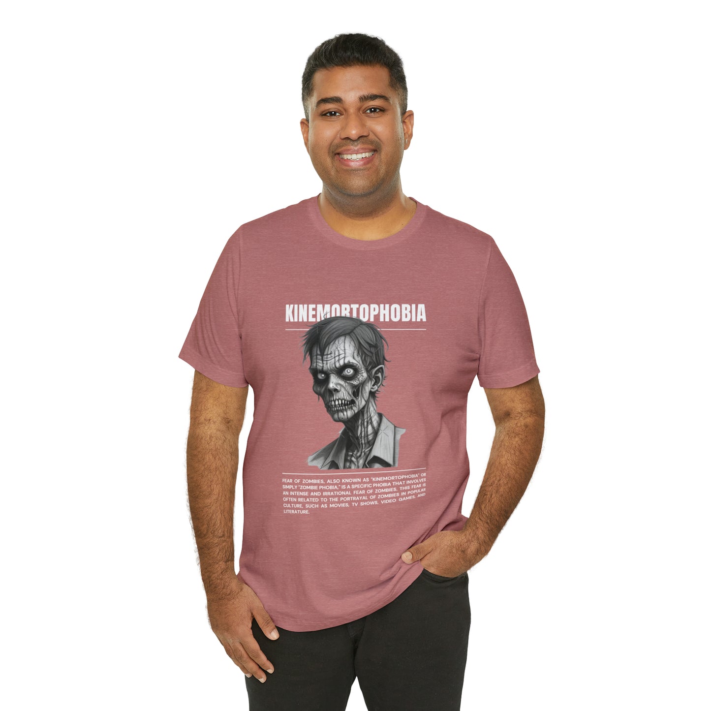 Kinemortophobia Fear of Zombies Halloween Tee