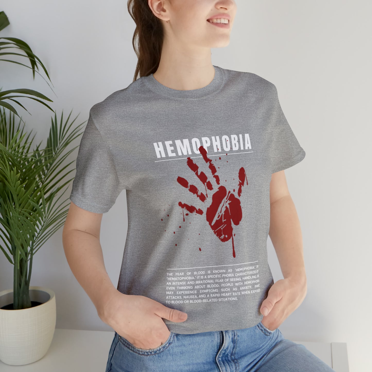 Hemophobia Fear of Blood Halloween Tee