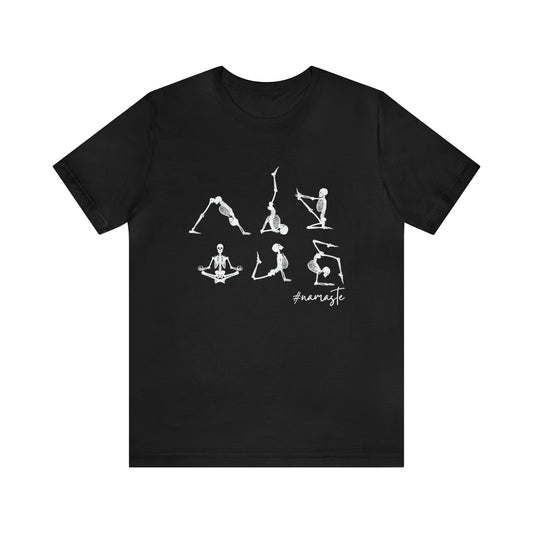 Skeleton Yoga Halloween Tee