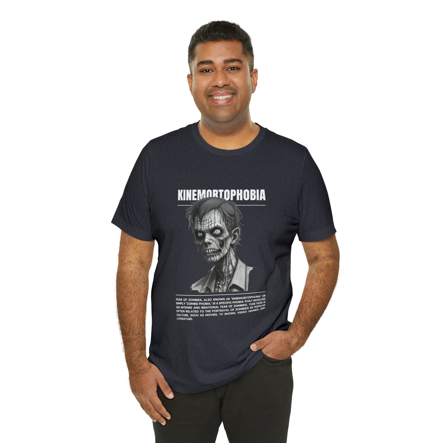 Kinemortophobia Fear of Zombies Halloween Tee