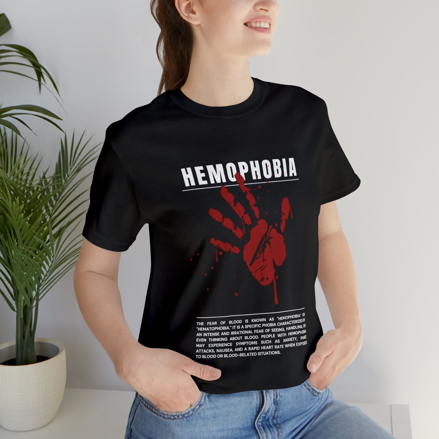 Hemophobia Fear of Blood Halloween Tee