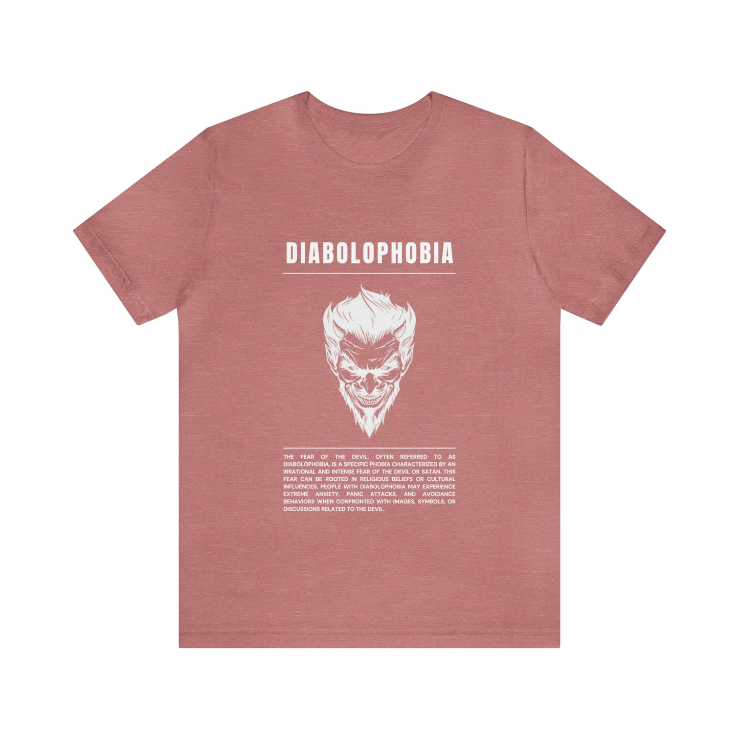 Diabolophobia Fear of The Devil Halloween Tee