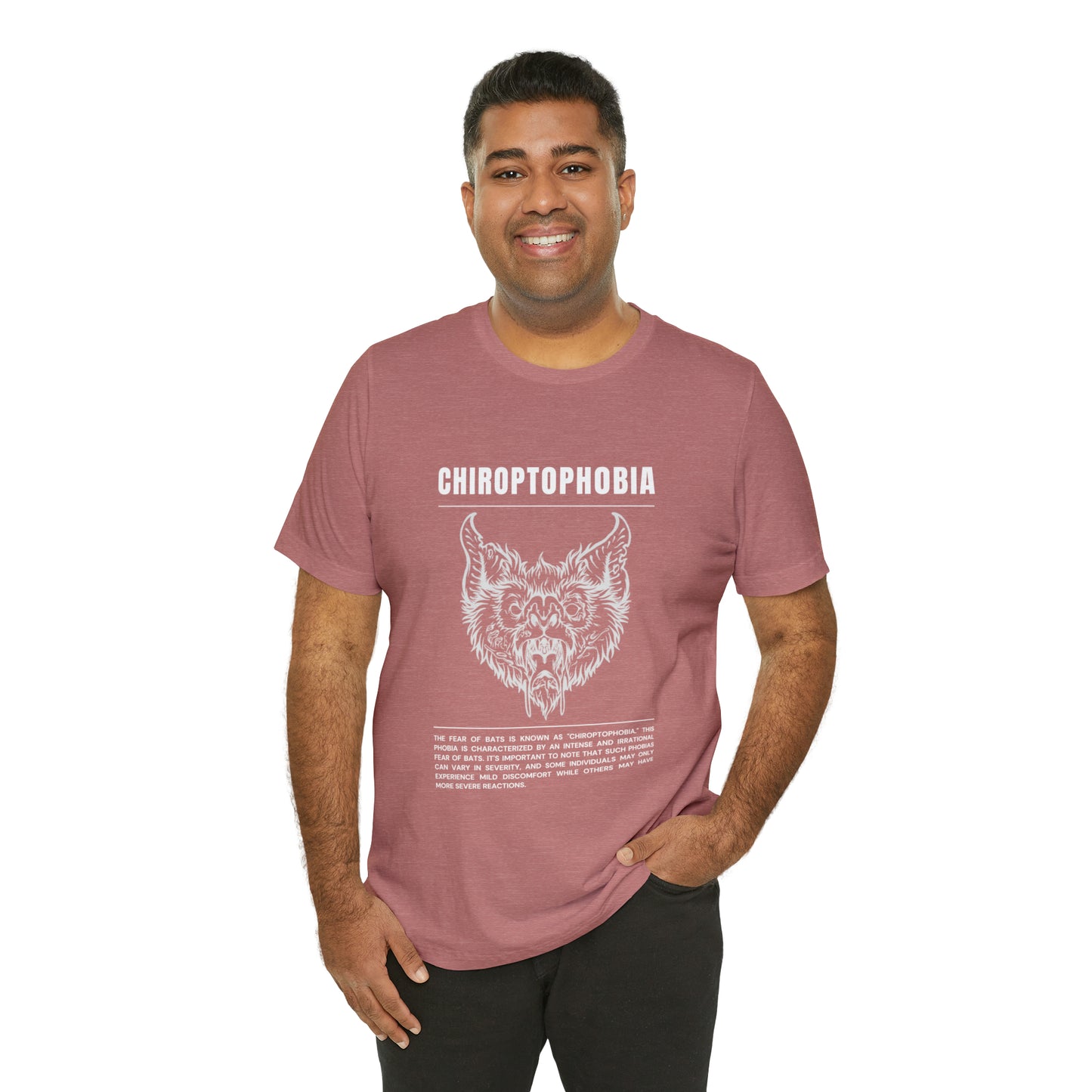 Chiroptophobia Fear of Bats Tee