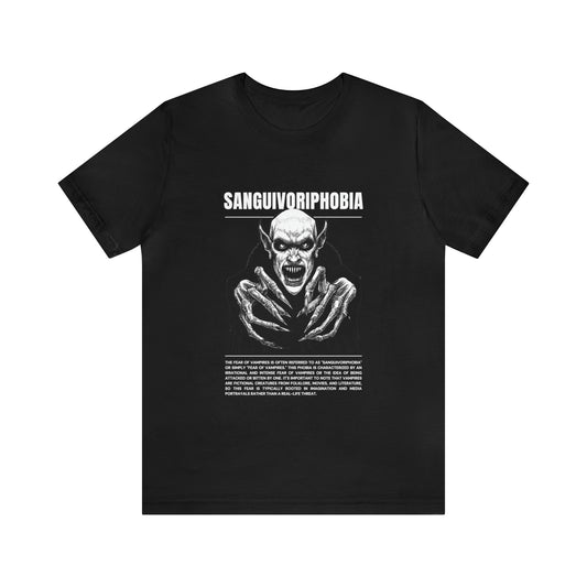 Sanguivoriphobia Fear of Vampires Halloween Tee