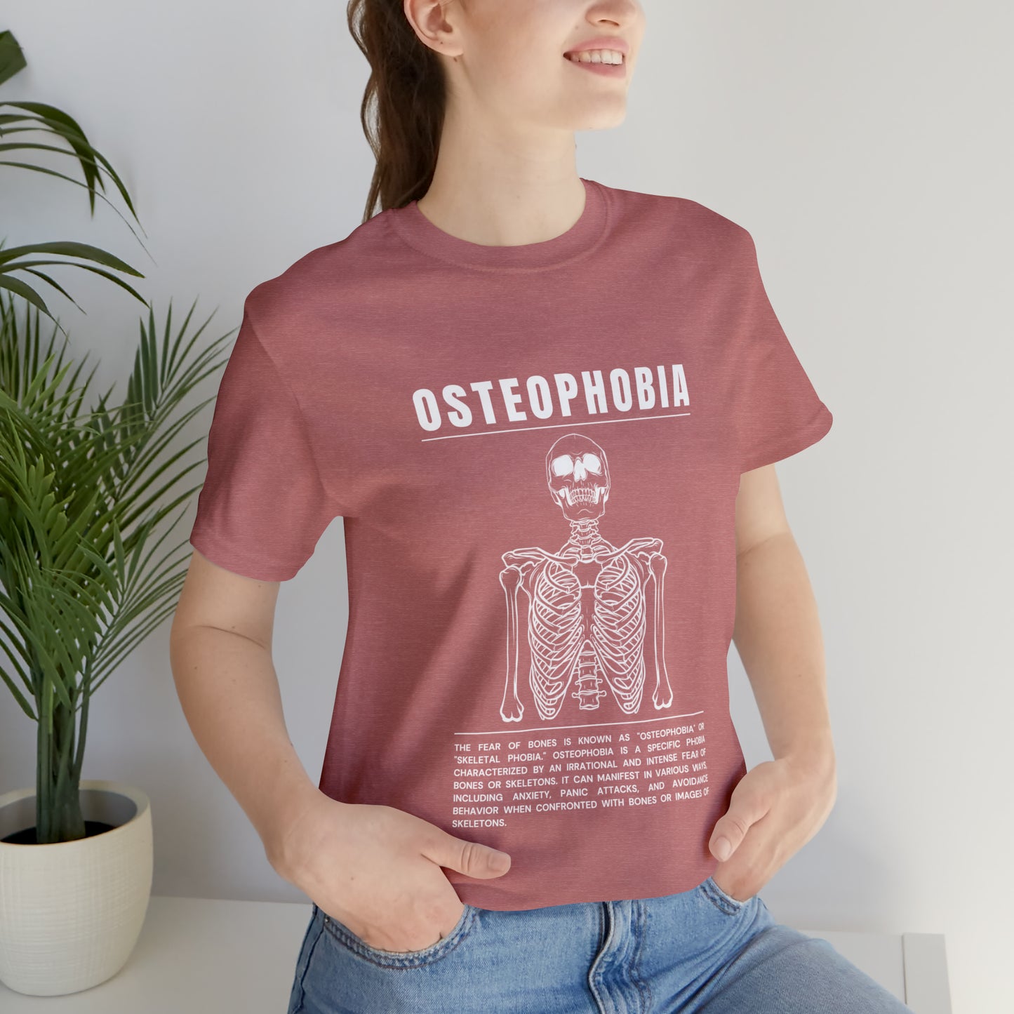 Osteophobia Fear of Bones Tee