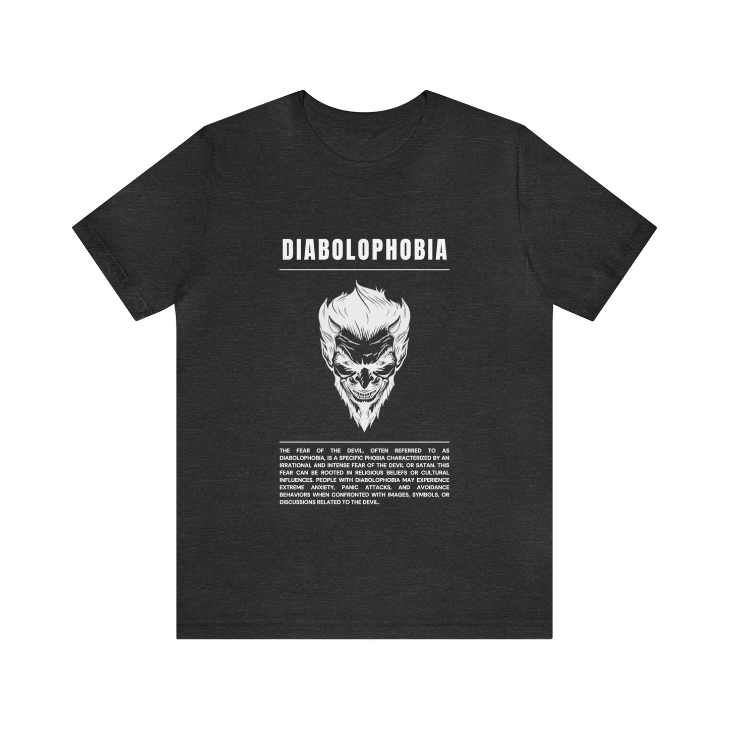 Diabolophobia Fear of The Devil Halloween Tee