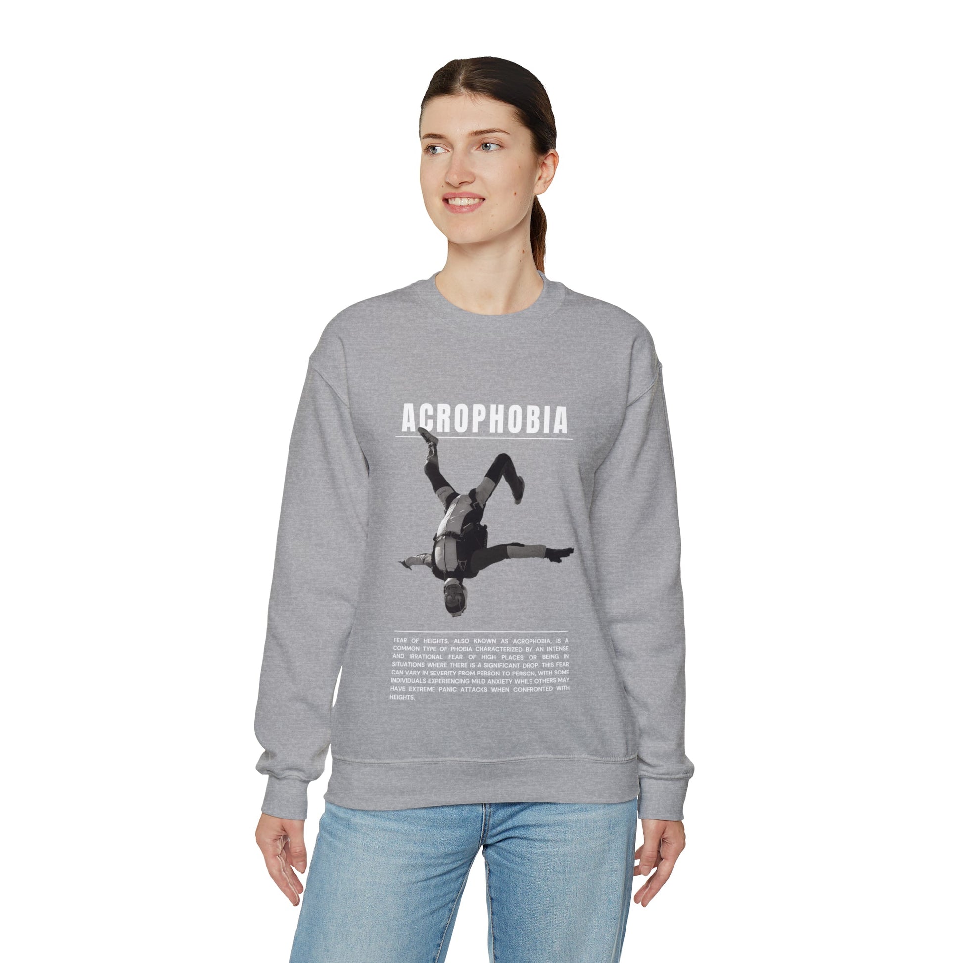 Acrophobia Fear of Heights Halloween Sweatshirt - BRAZEN BUY thsirt shirt